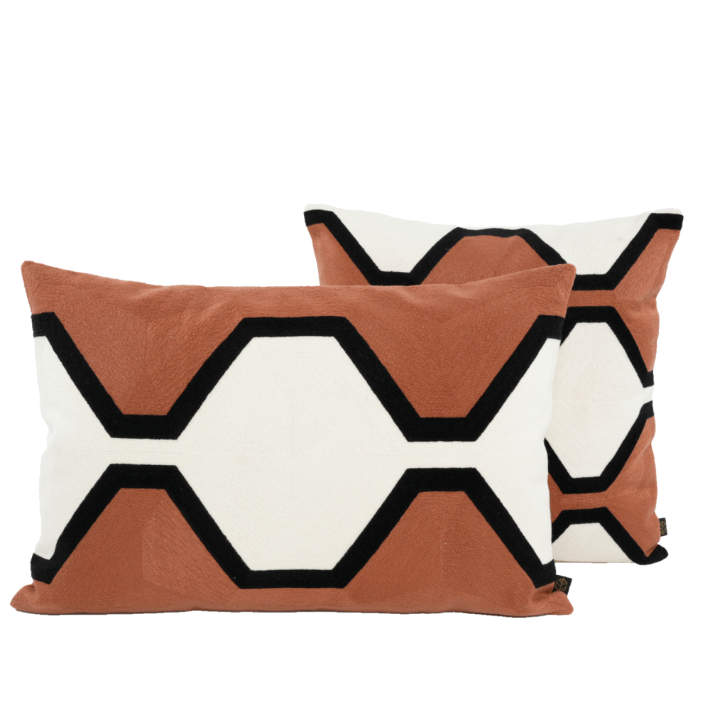 HOUSSE DE COUSSIN NASSAU COTON TERRE BRULEE 45X45