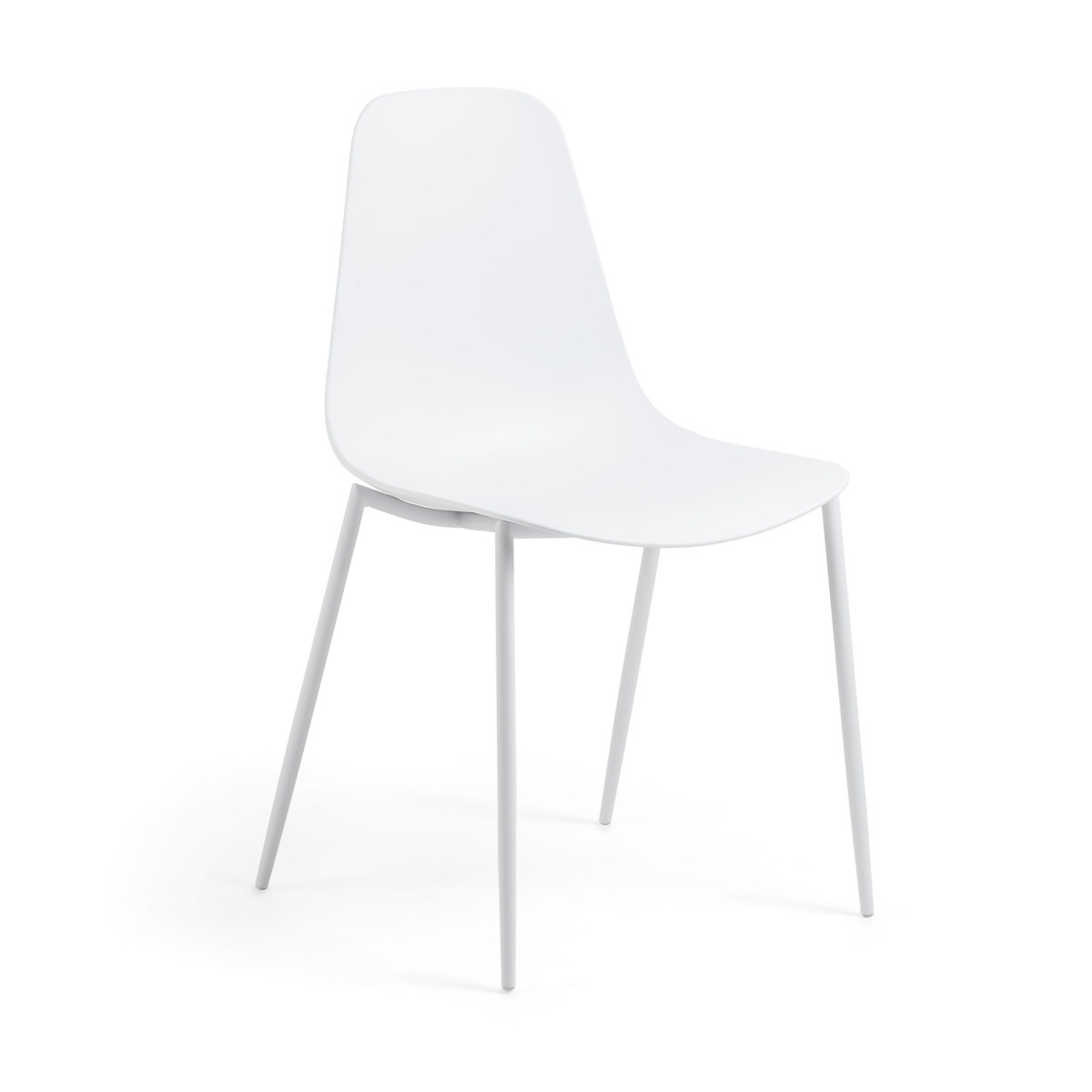 WASSU(WHATTS) chair metal white plastic white