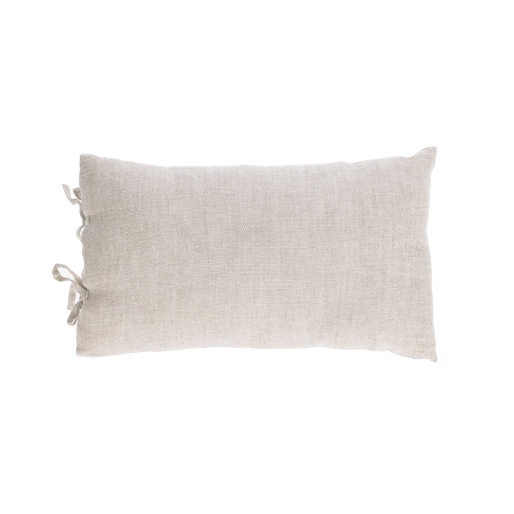 TAZU 100% linen cushion cover in beige 30 x 50 cm