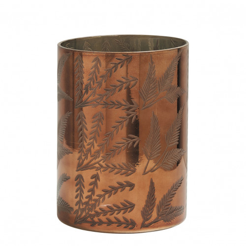 Vase FOLIAGE GM golden copper glossy dia 18x24