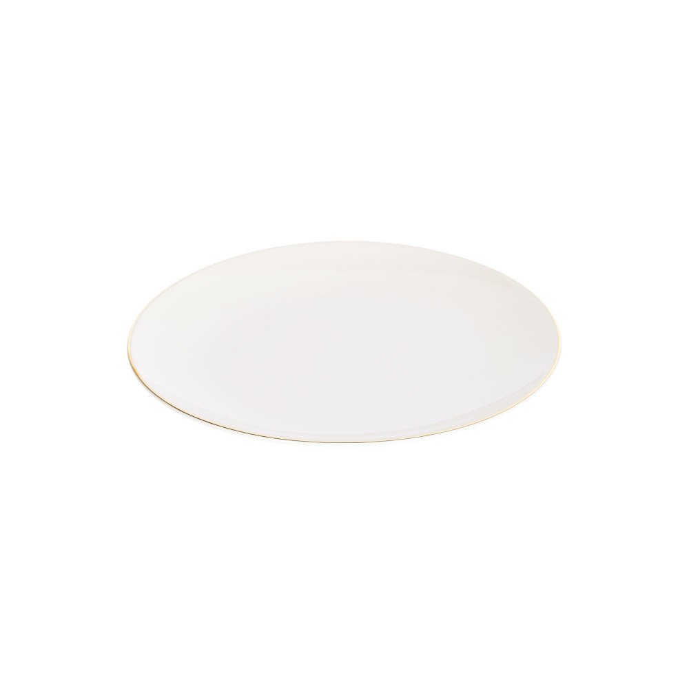 Taisia porcelain dessert plate in white