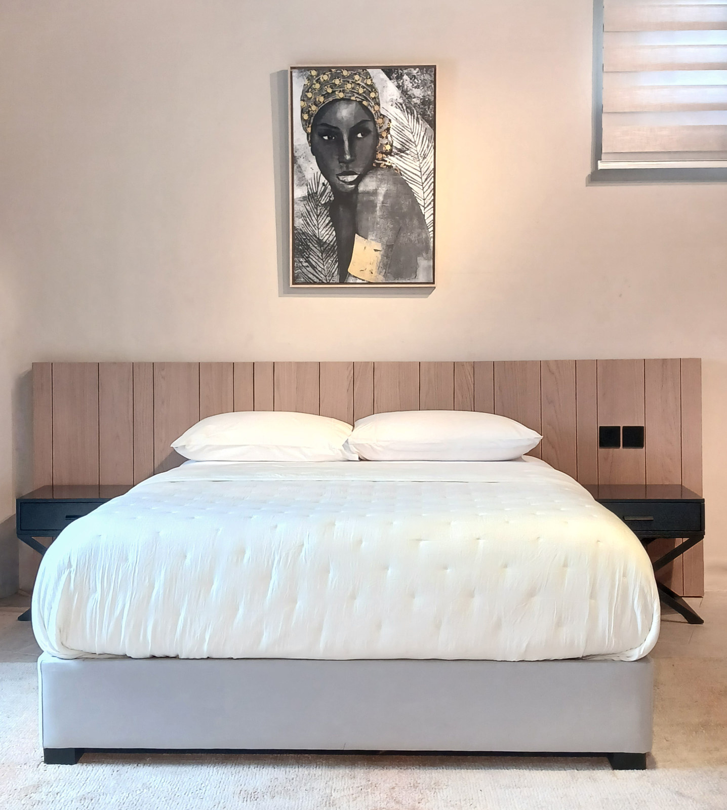 HEADBOARD OAK 944X85X1000mm _ SOKET