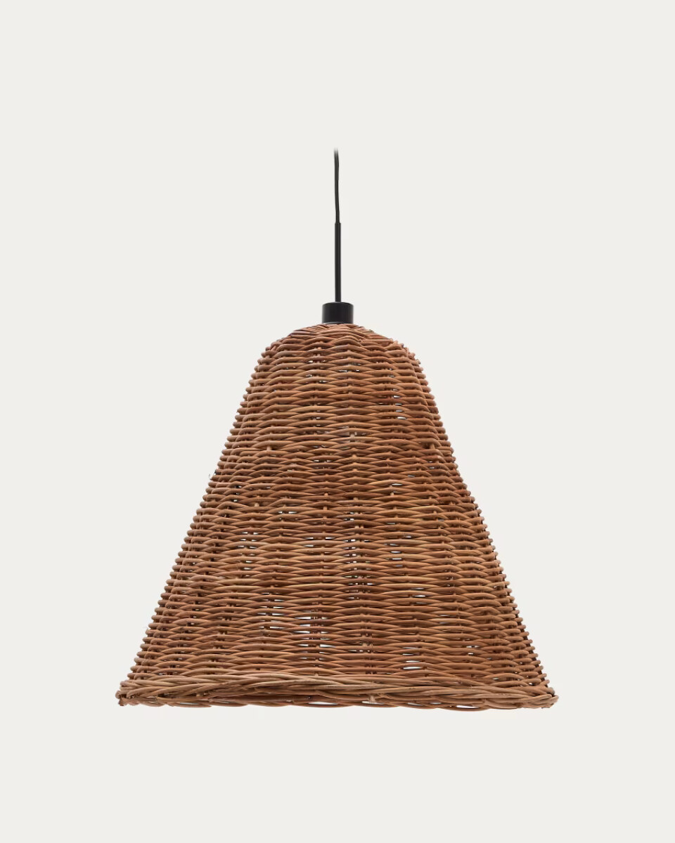 Calvia rattan ceiling lamp shade in a natural finish  60 cm