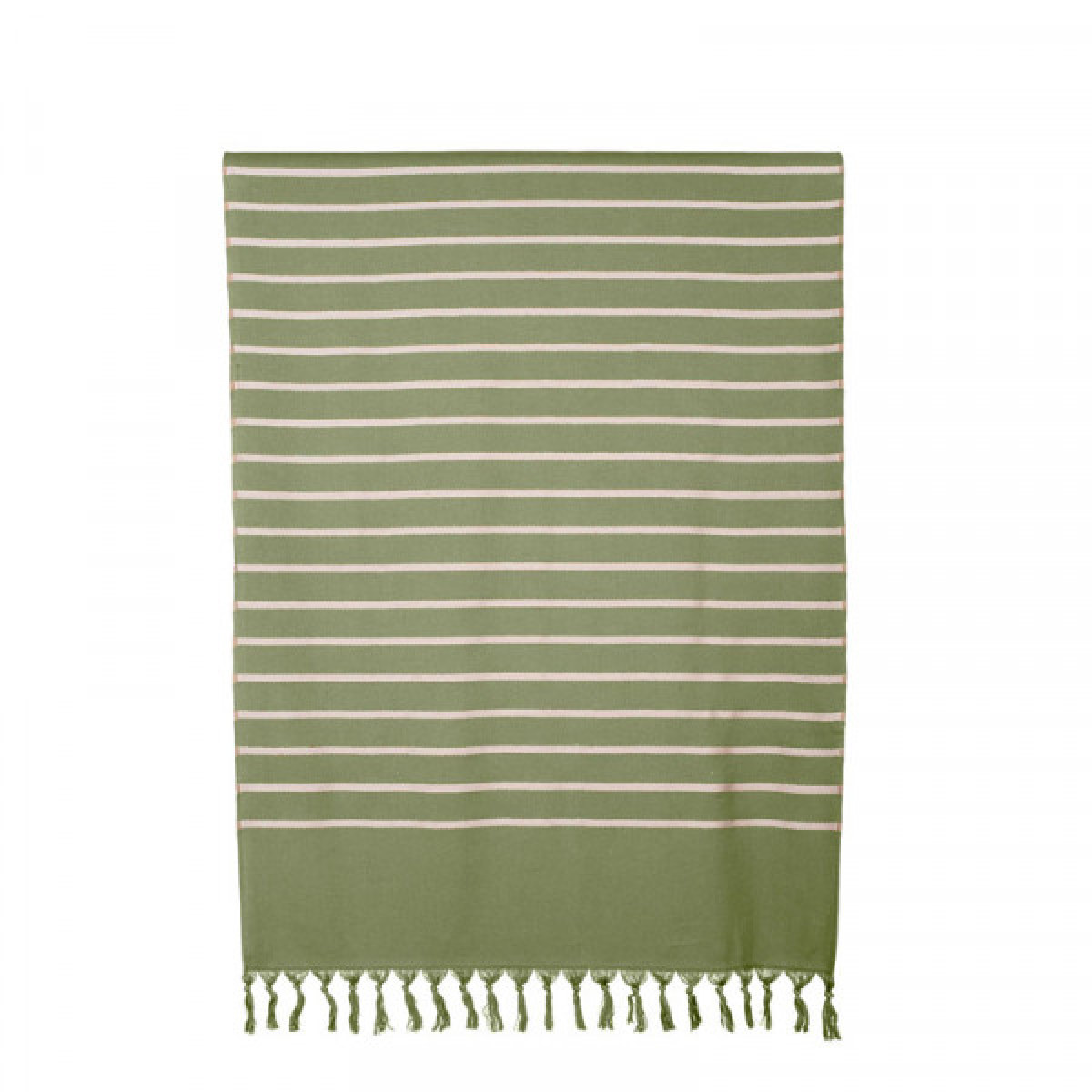 BEACH TOWEL PESTAMAL STRIPED KAKI 90X180