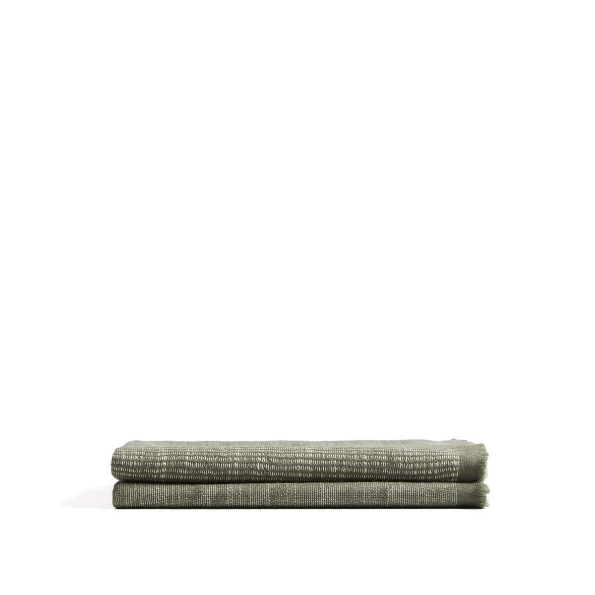 Sareli green wool blend blanket 130 x 170cm
