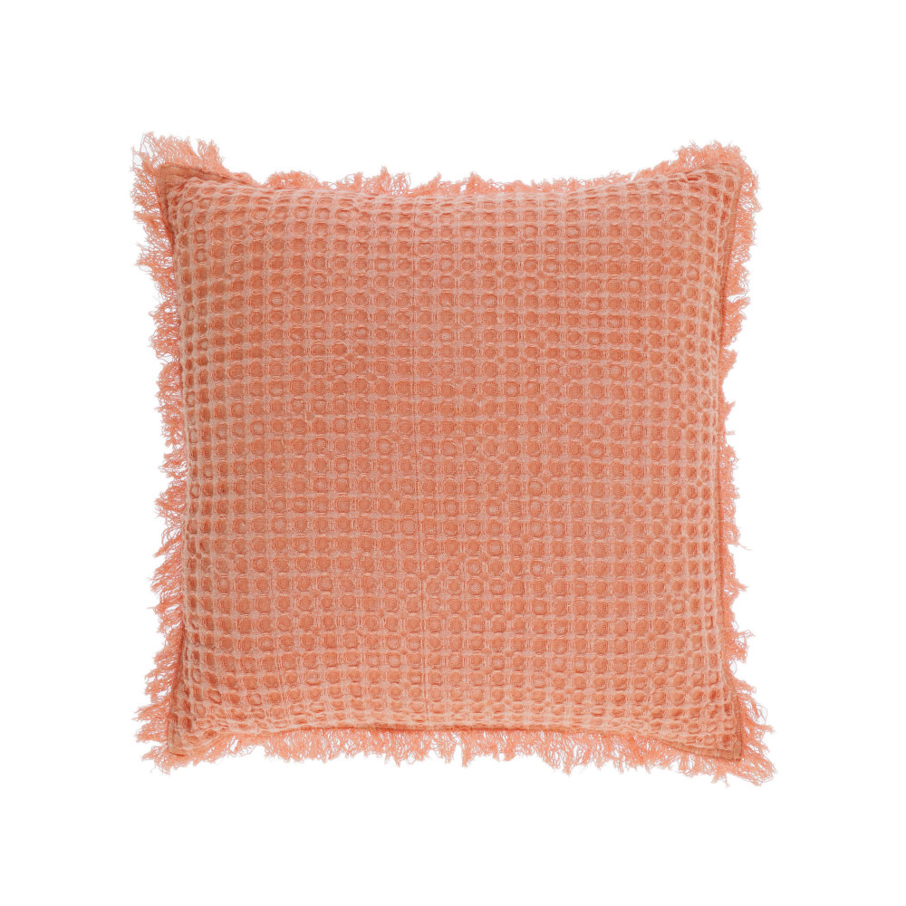 Shallow 100% cotton cushion cover in orange 45 x 45 cm