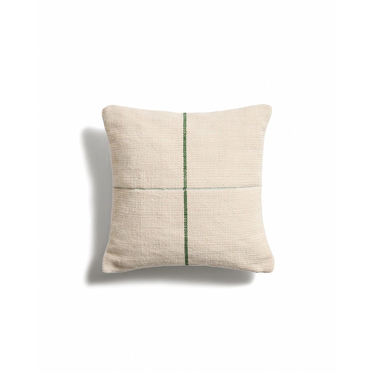 Atima green 100% PET jacquard cushion cover 45 x 45cm