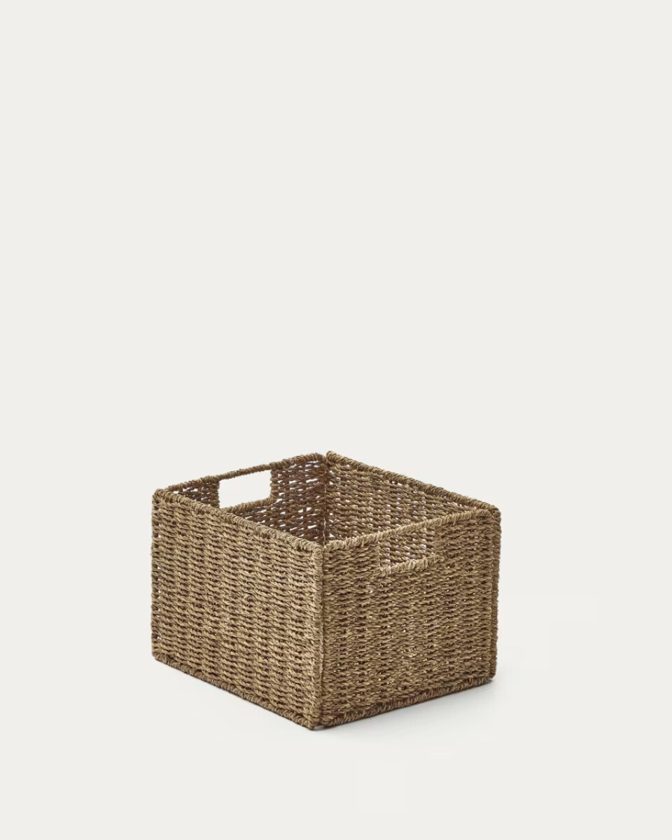 Tossa natural fibre folding box. 32 x 27 cm