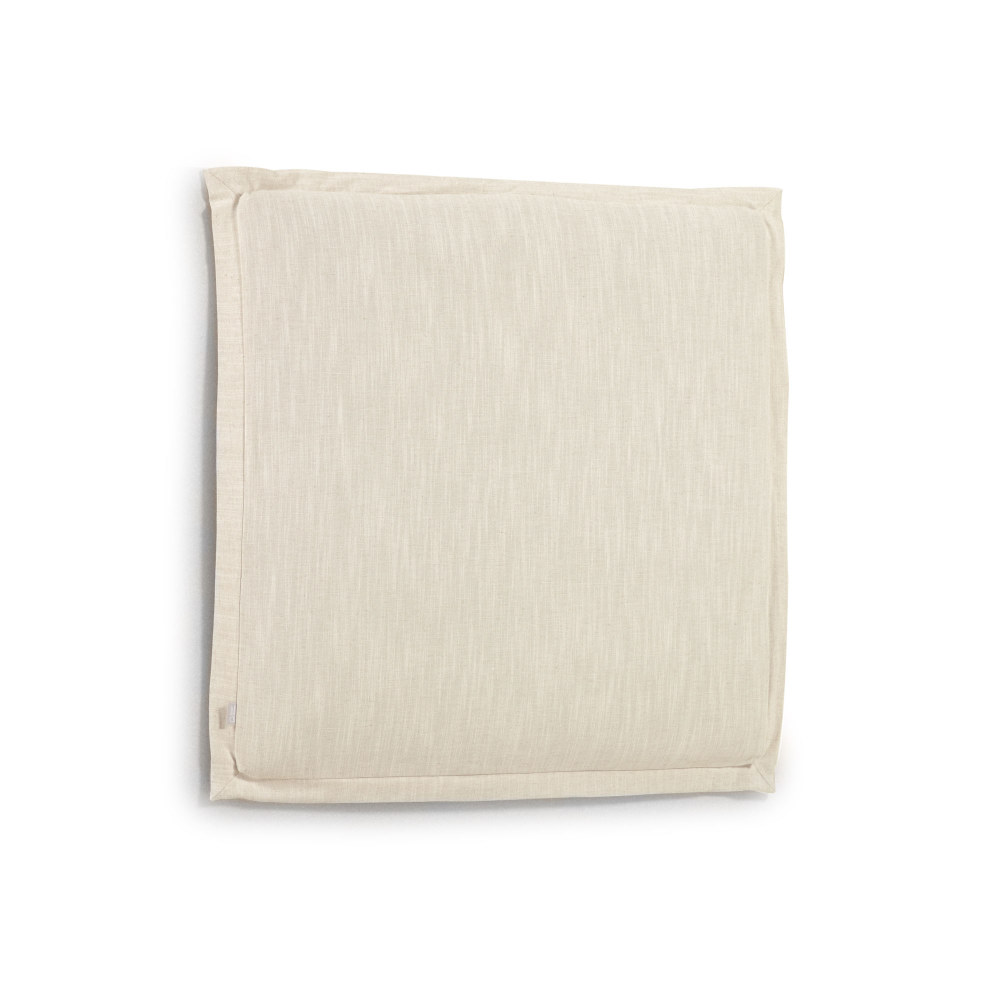 Tanit white linen headboard with removable cover 100 x 100 cm