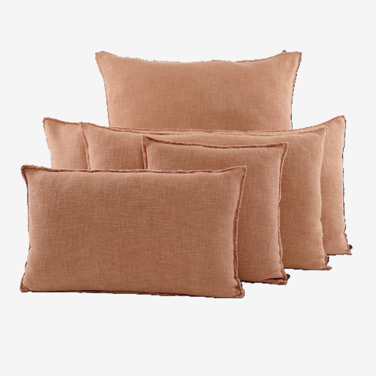 CALIFORNIA CUSHION MOCHA LINEN VISCOSE 18X18 INCHES 45X45 CM