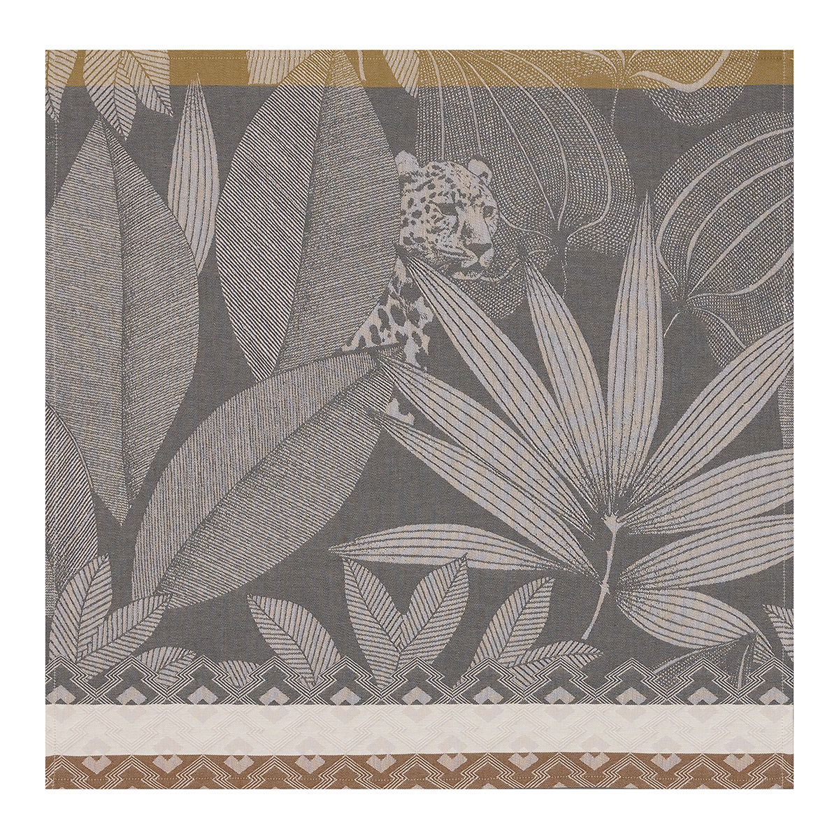 SVTE 58X58 NATURE SAUVAGE ELEPHANT COTON