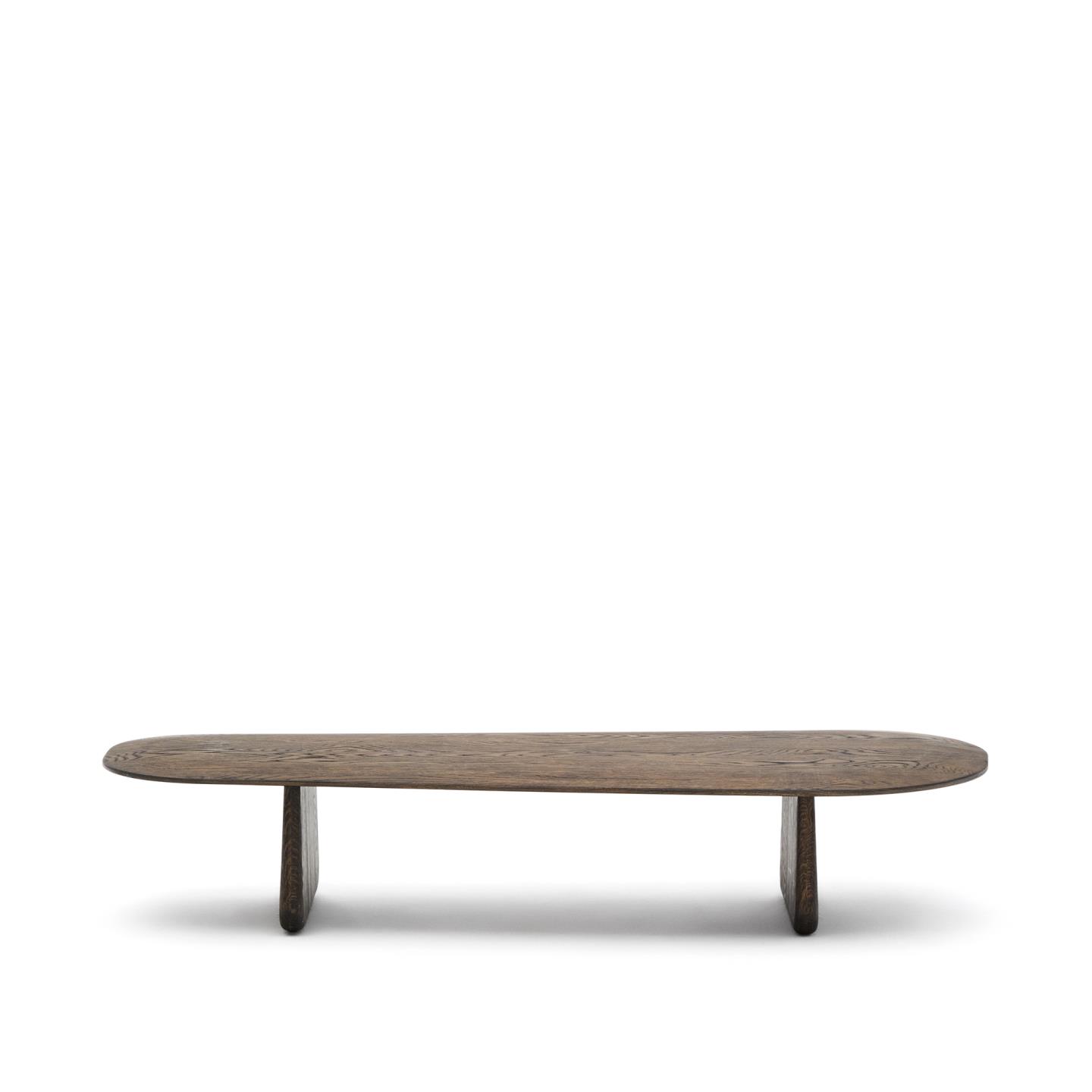 Pirita coffee table made from solid oak wood in a dark finish. 146 x 56.5 cm FSC 100%