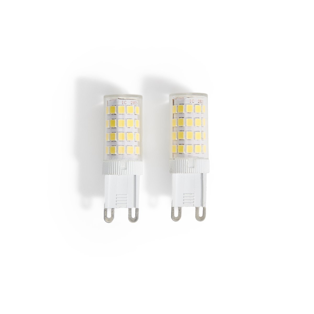 Set of 2 LED Bulb G9 bulbs 4W and 60 mm neutral light