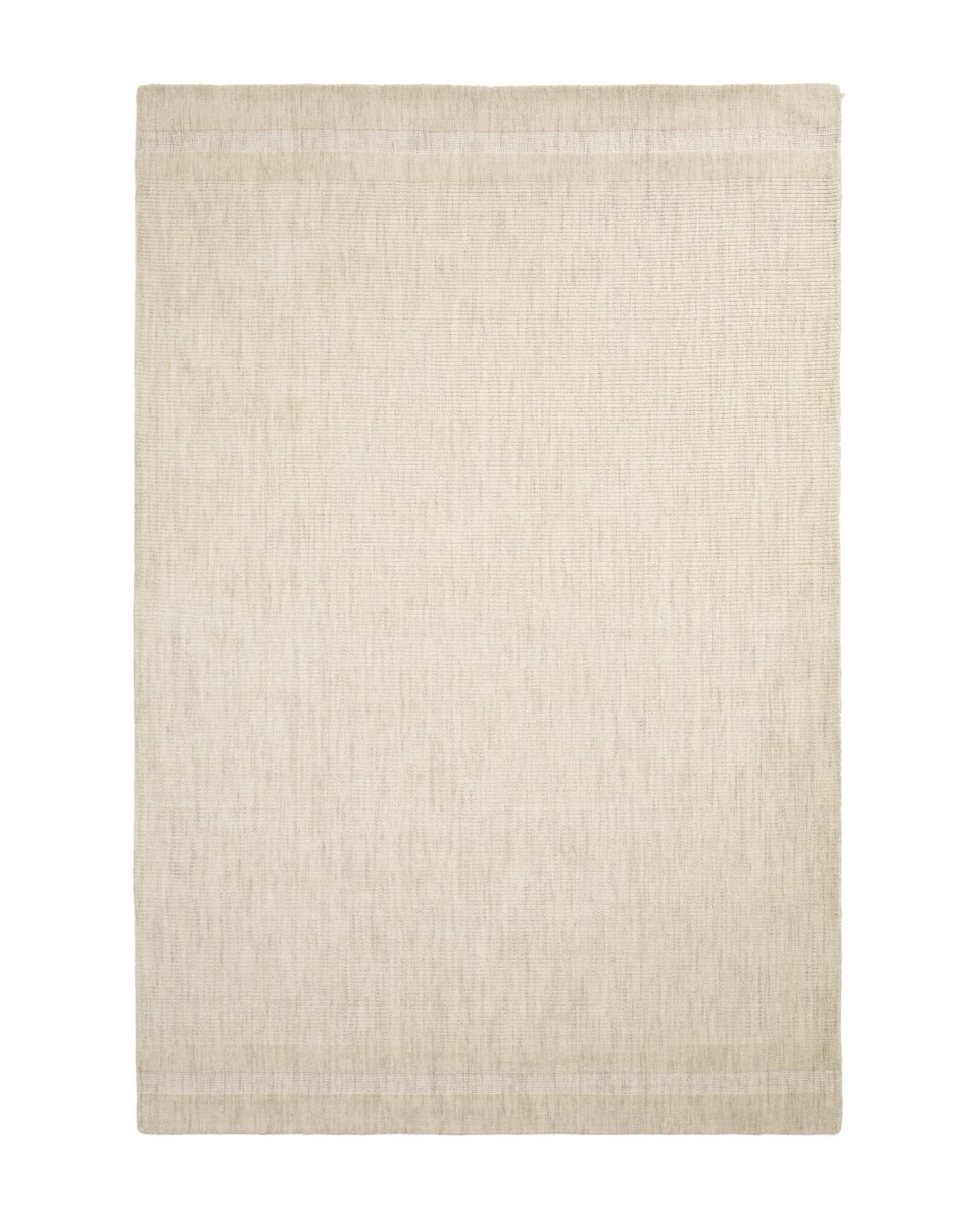 Dalena Jacquard Wool Rug with Beige Stripes 300Ã x 200Ã¢ cm