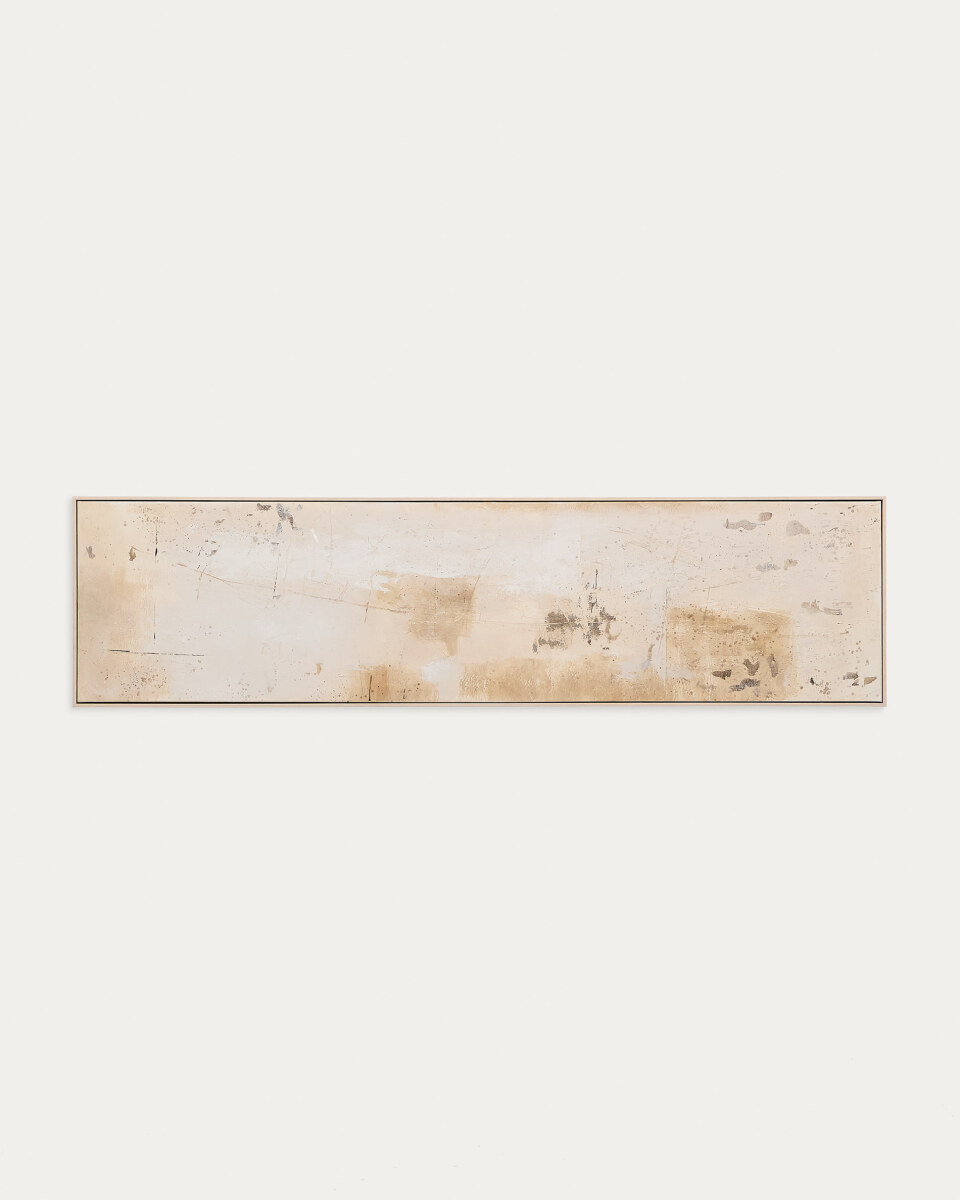 Silpa dark beige abstract picture. 182 x 47 cm