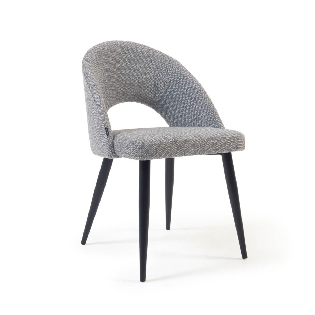 Light grey Mael chair and FSC black steel legs 100%