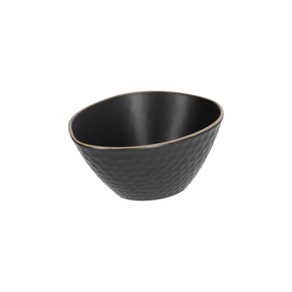 Small Manami ceramic bowl in black