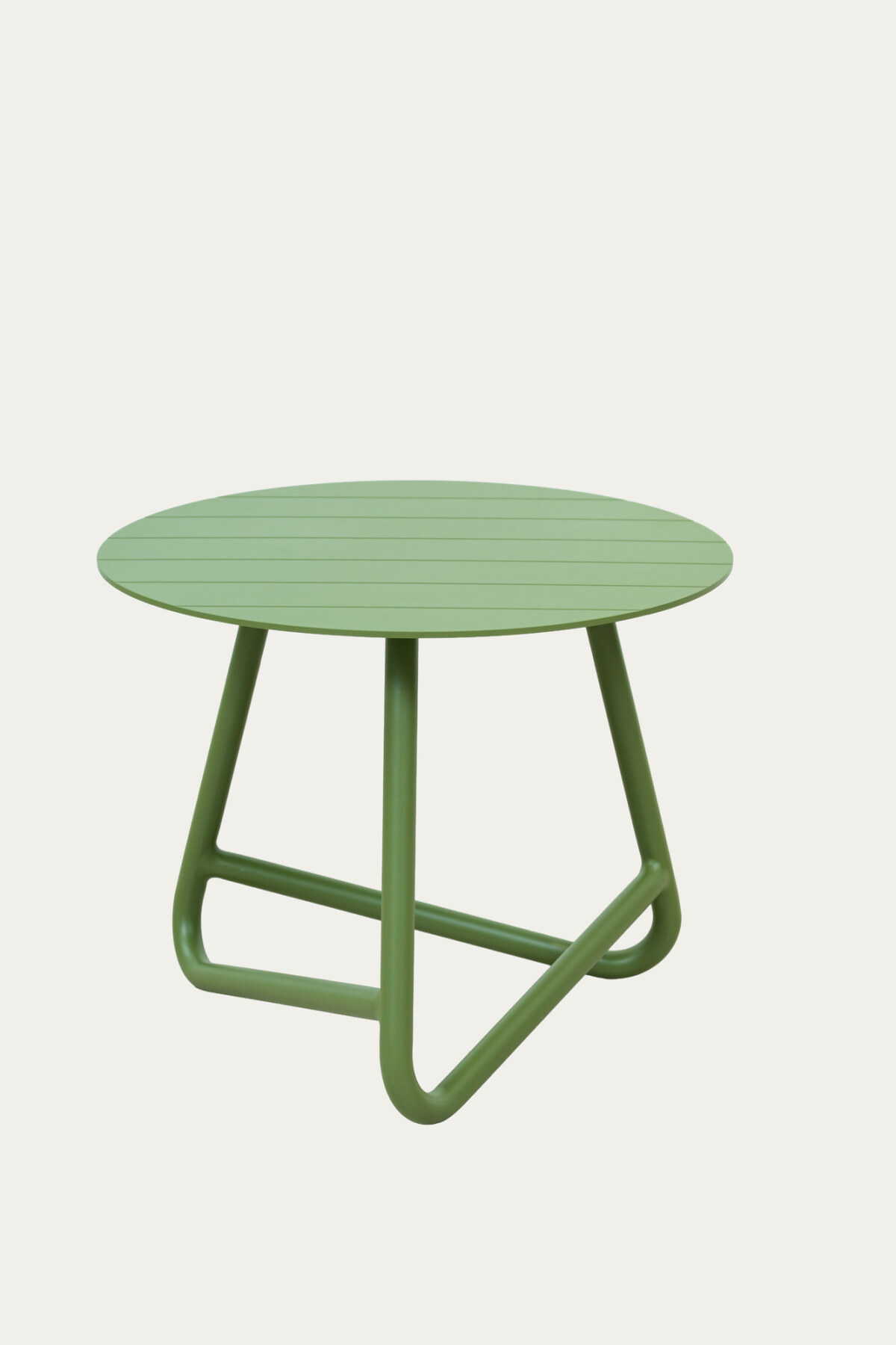 Full aluminium side table 500x500x400  green