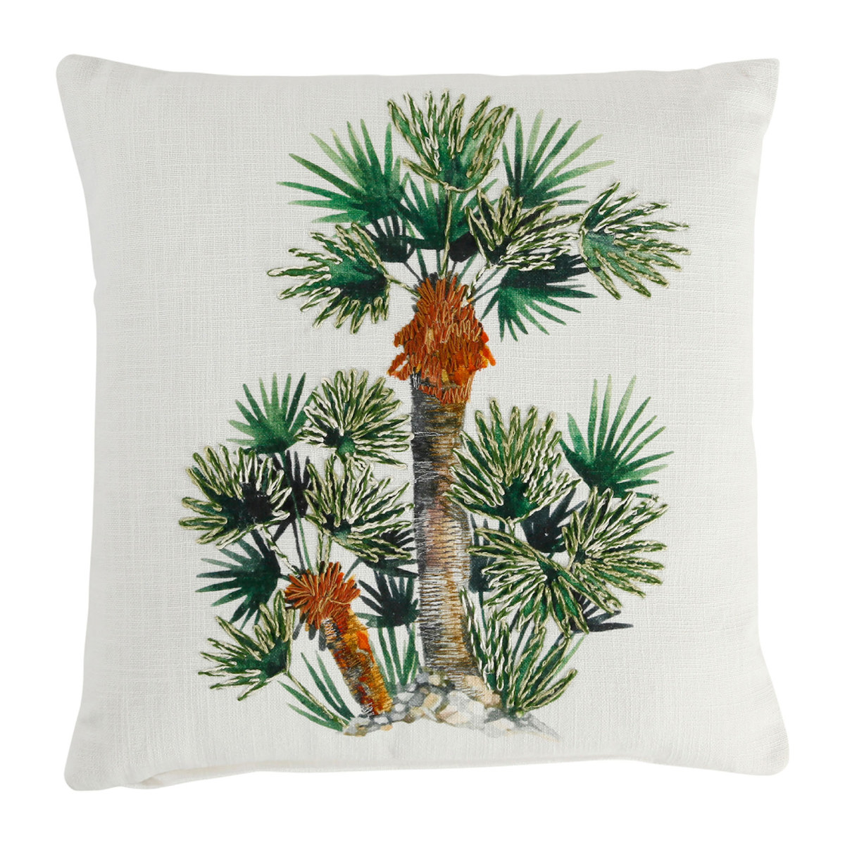 HOUSSE COUSSIN PALMIER VERT 45X45