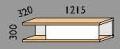 XVE1302 (XDE1302) Hanging cabinet - 1215mm