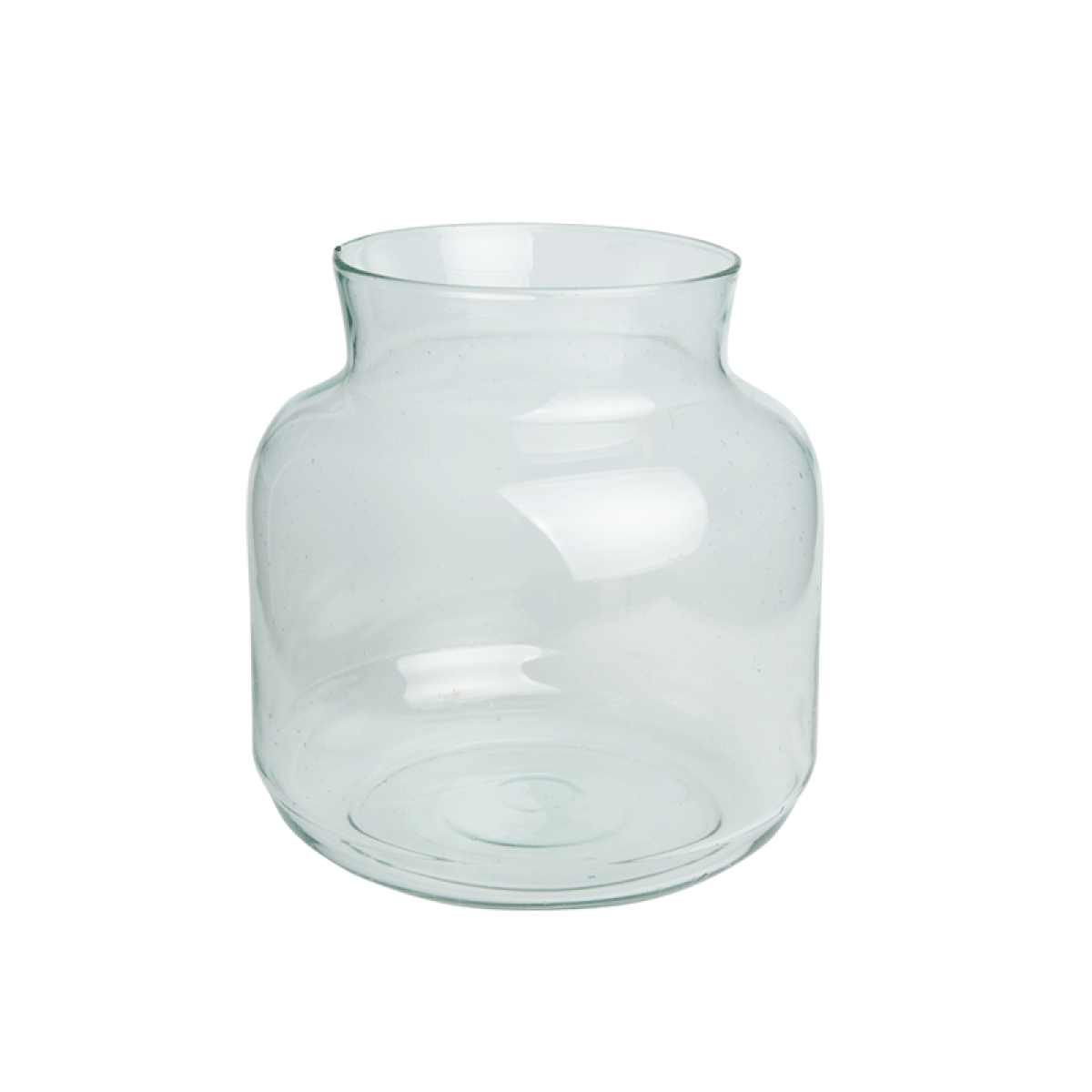 vase transparent 22x23 cm