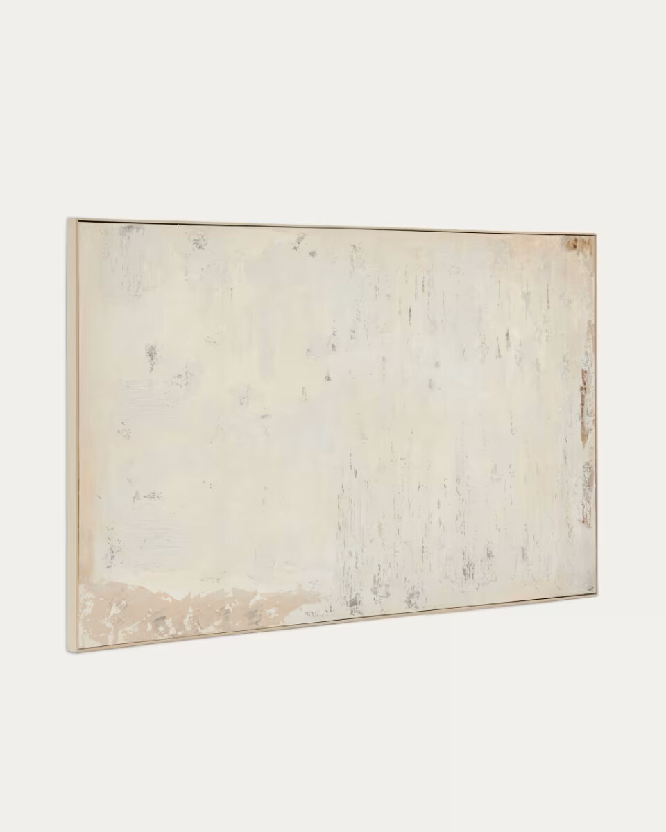 Silpa abstract painting in light beige 200 x 120 cm