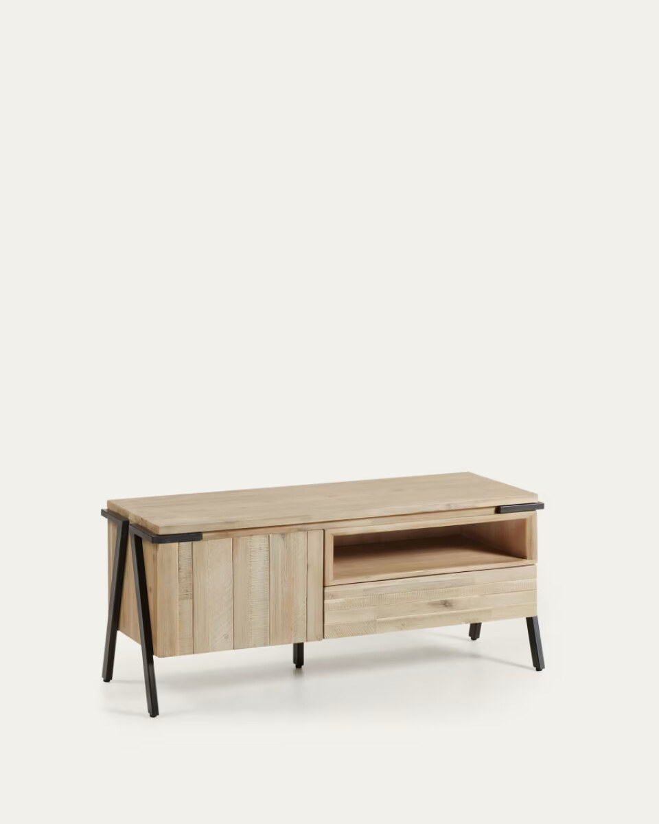 DISSET tv cabinet 125x53 metal  acacia natural