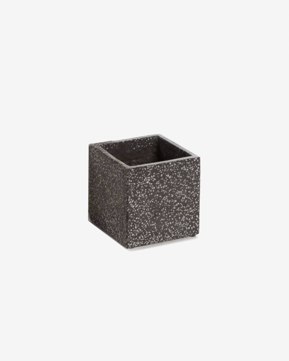 Square Bransc pots black _ SMALL