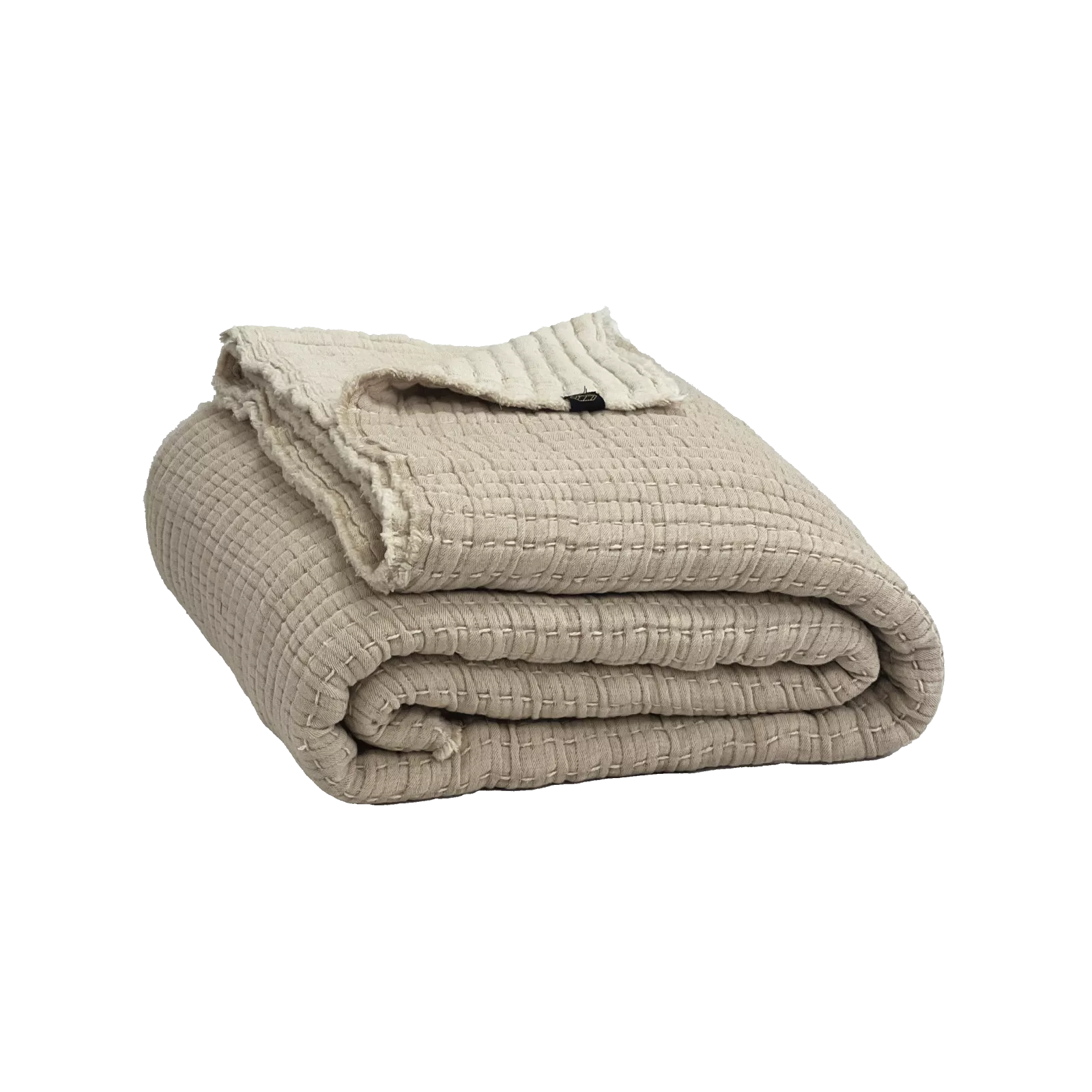 TIVOLI BEDSPREAD LIN/IVOIRE COTTON 94X102 INCHES 240X260 CM