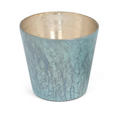 T2-G92-GR tealight sprayed glass marble look