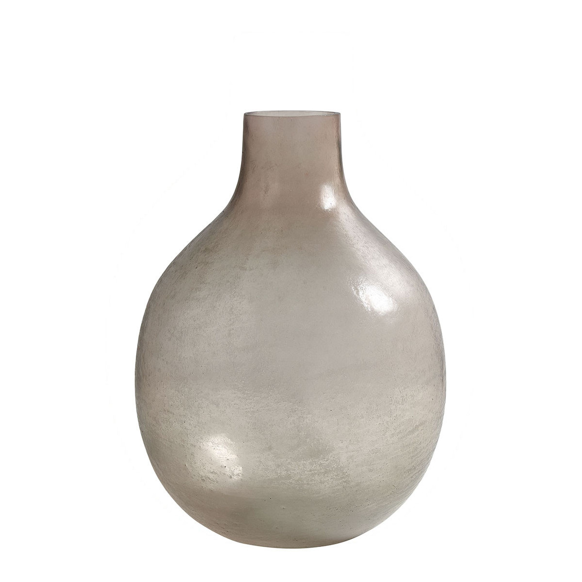 JEANNE PM Frosted Glass Pink Candy Vase 25x37