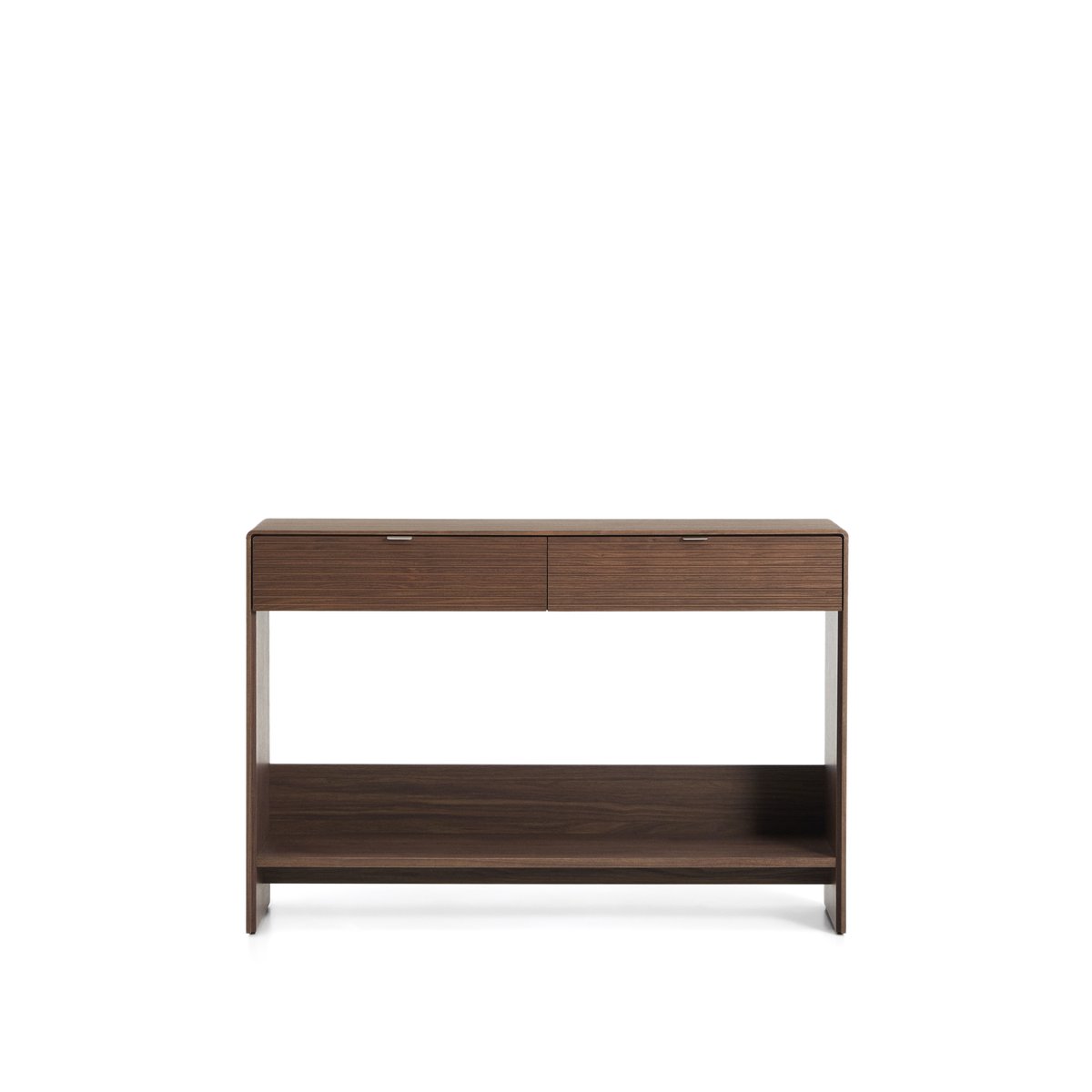 Norlen sideboard with 2 drawers and shelf in walnut veneer FSC Mix Credit 120 x 81cm