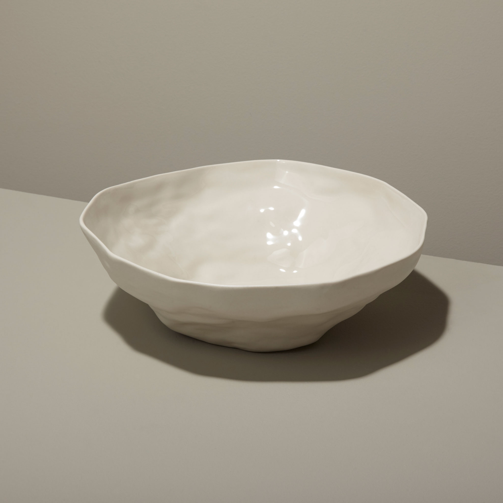 Tam Stoneware Small Serving Bowl Pearl
