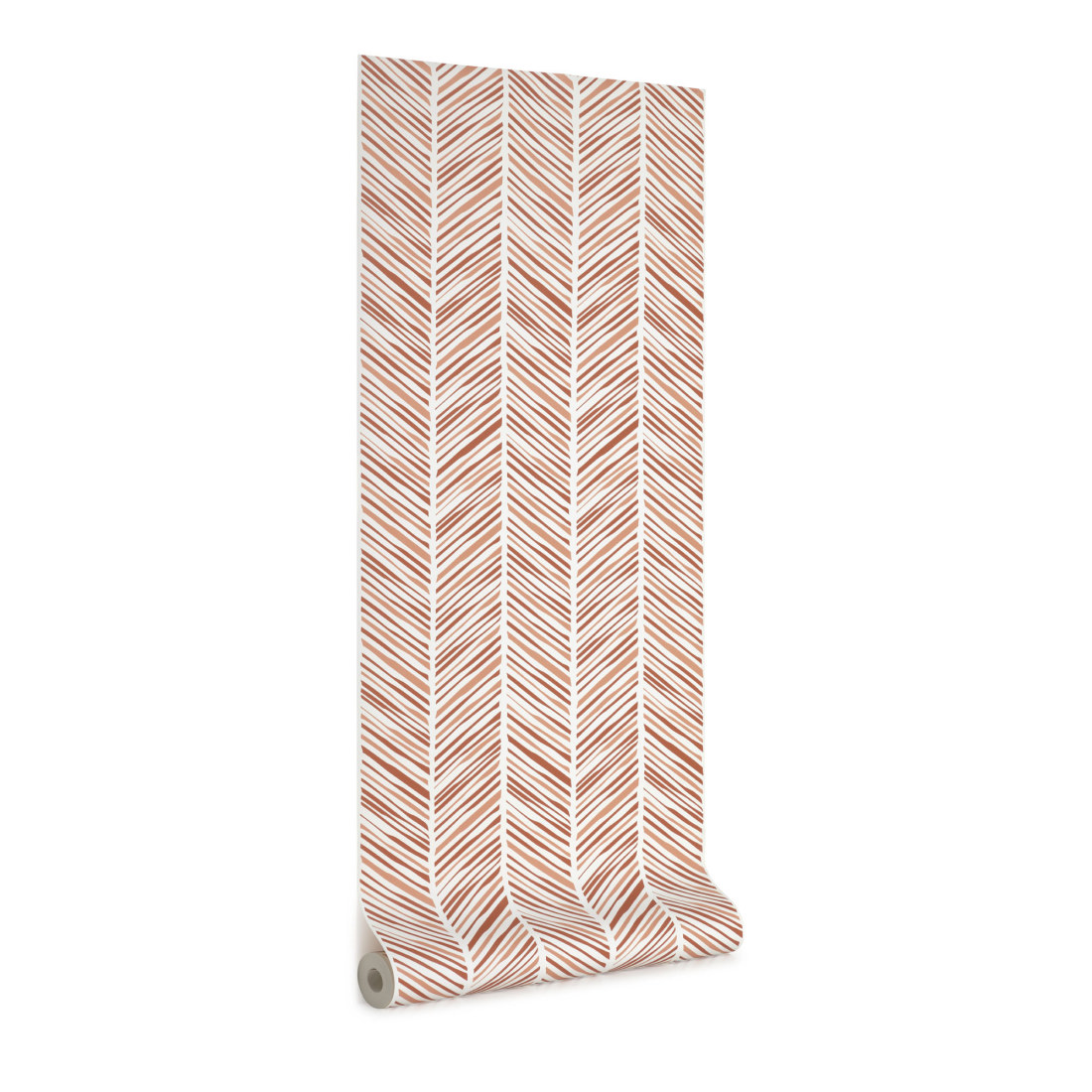 Uriana wallpaper with striped brown print 10 x 0-53 m