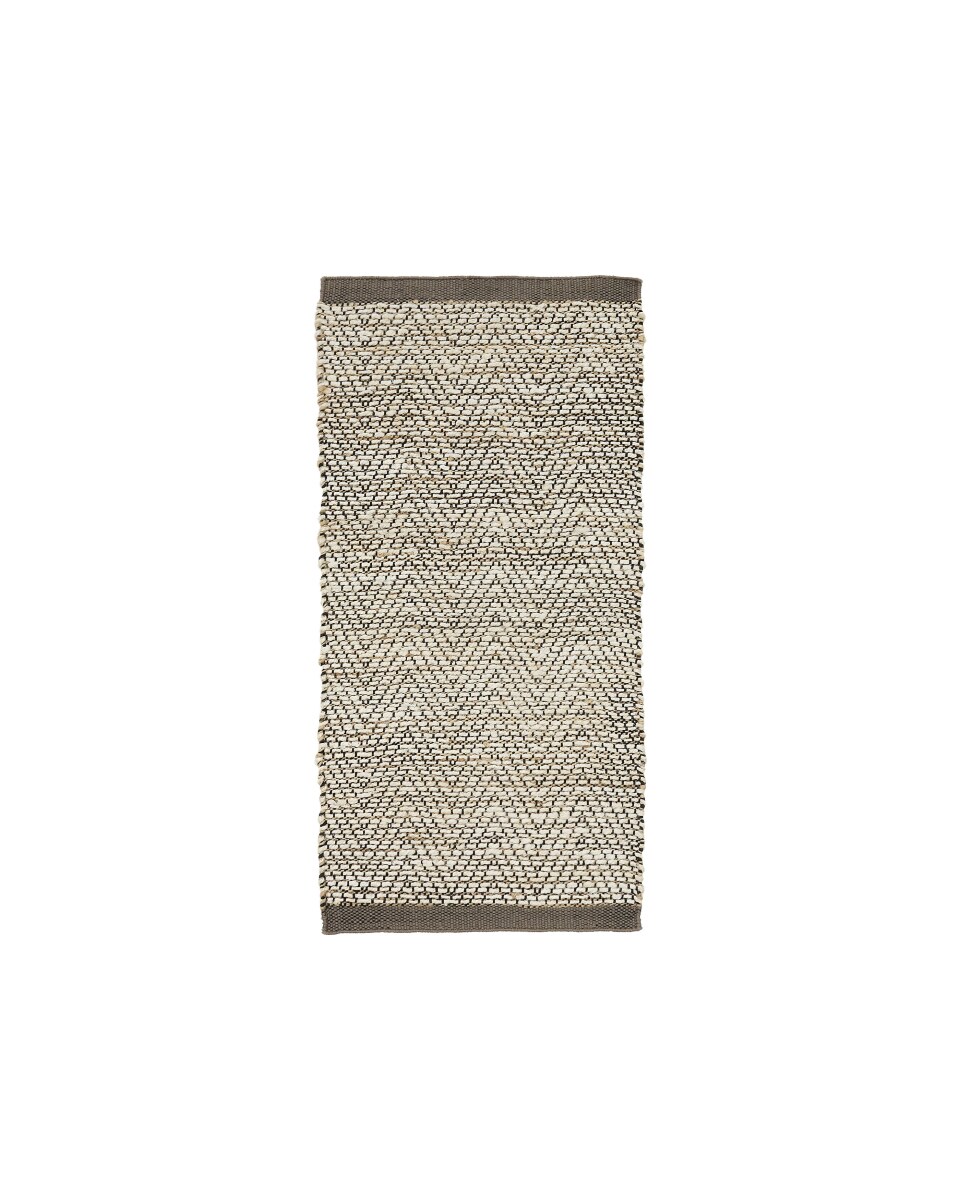 Runner rug Arpe beige jute jacquard 70 x 140 cm