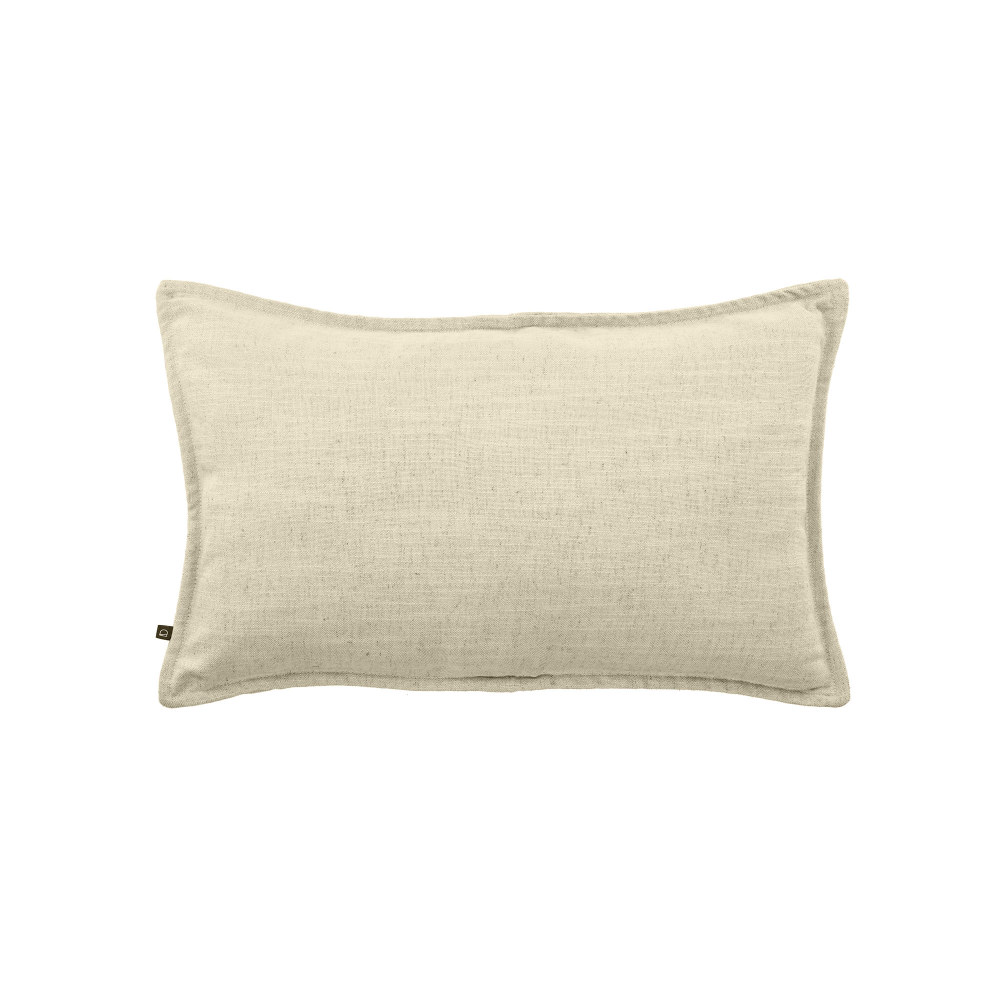 Blok linen cushion cover in white- 30 x 50 cm