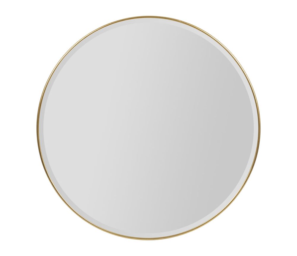 MIROIR ARLEQUIN DORE D110 FER