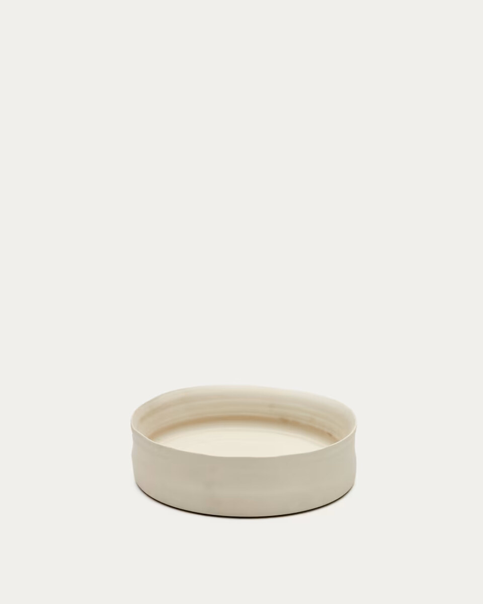 Macae small white ceramic centrepiece  24 cm