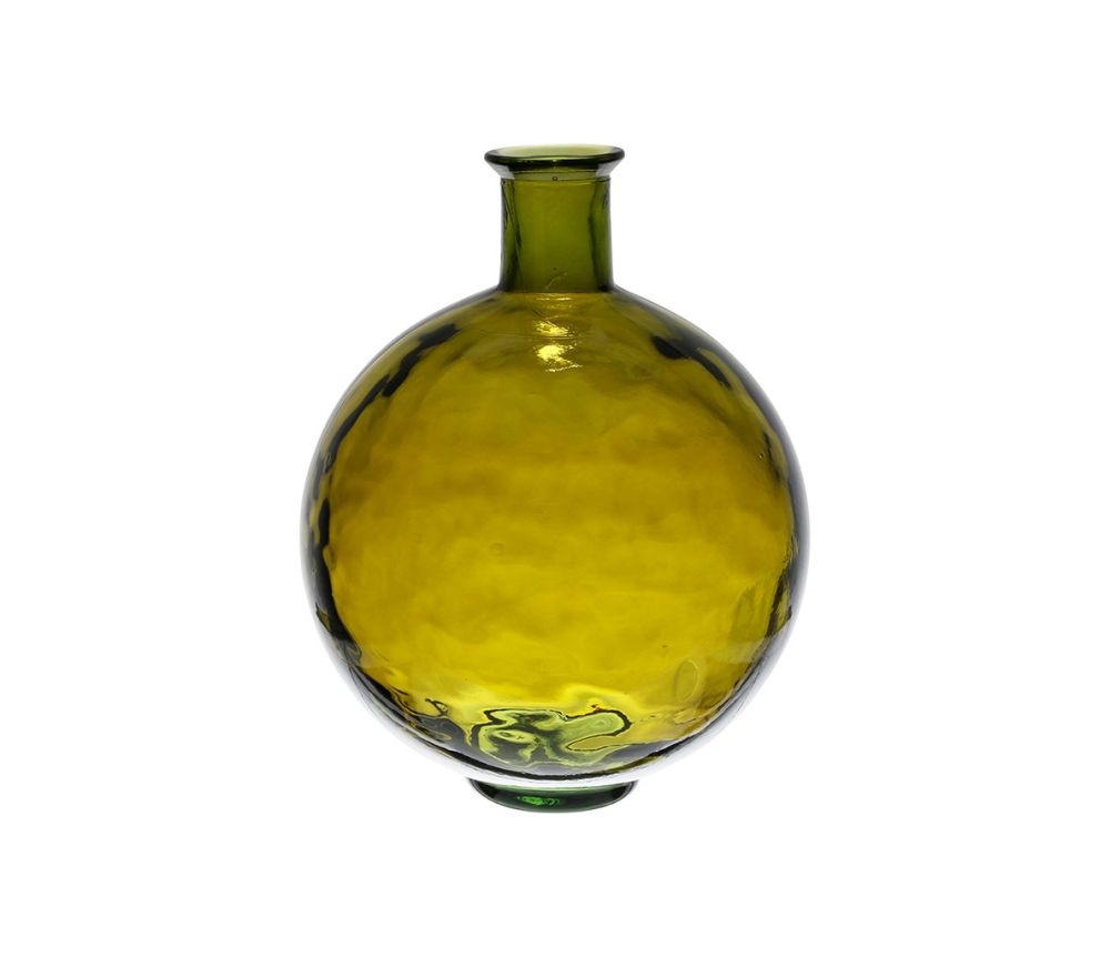 VASE AHELI VERT D34XH44 VERRE
