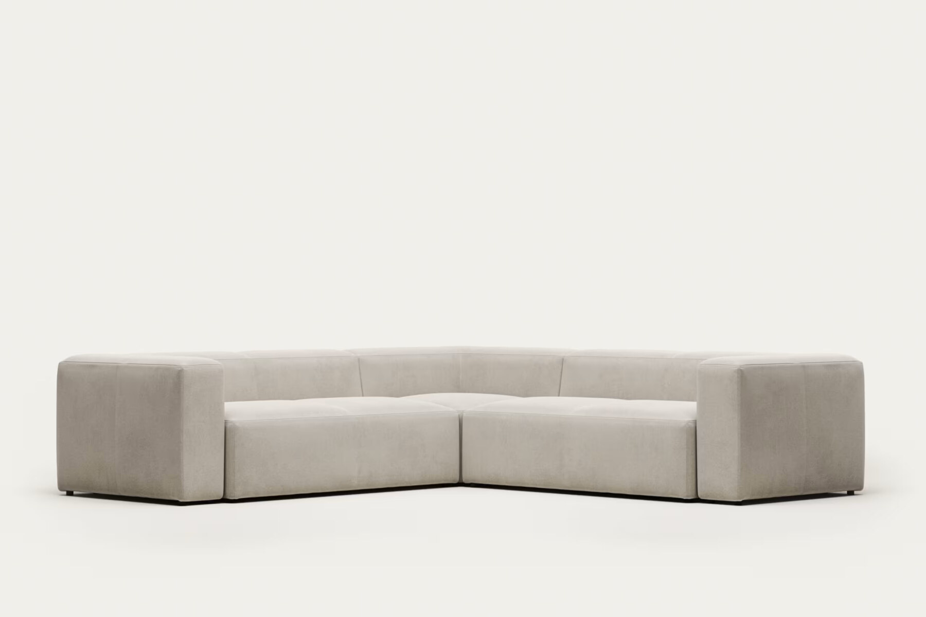 Blok beige chenille 4-seater corner sofa 290 x 290cm FSC Mix Credit