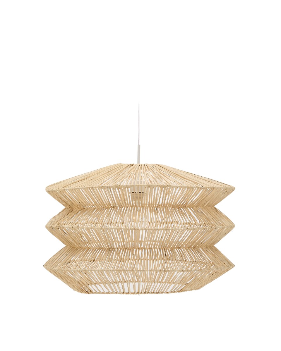Dakit rattan pendant lampshade with clear finish 60 x 39 cm
