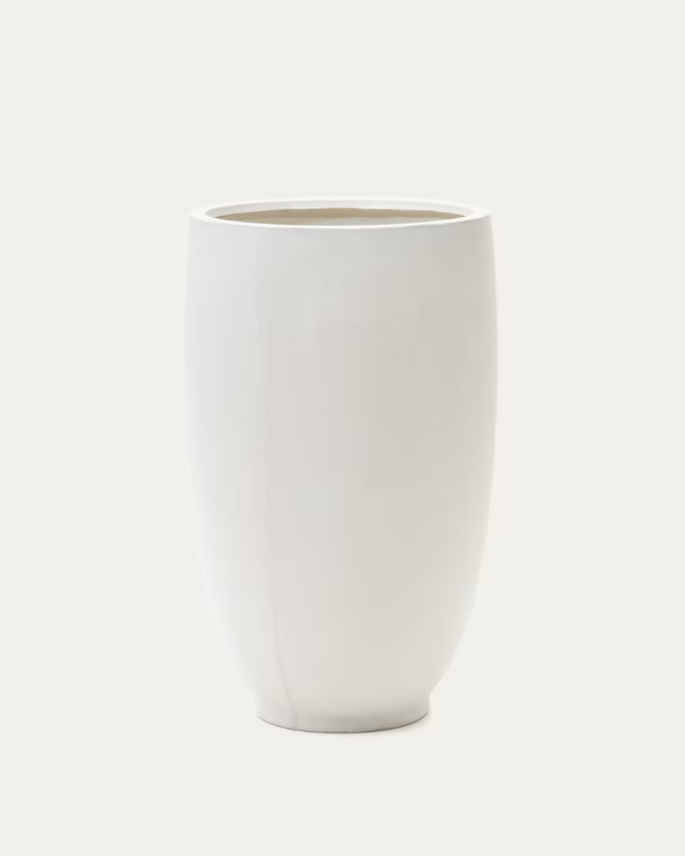 Aiguablava White Cement Planter  75 cm