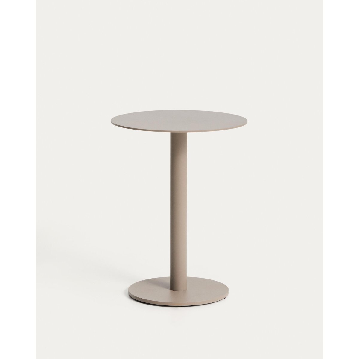 Asinara taupe aluminium side table Ø40cm