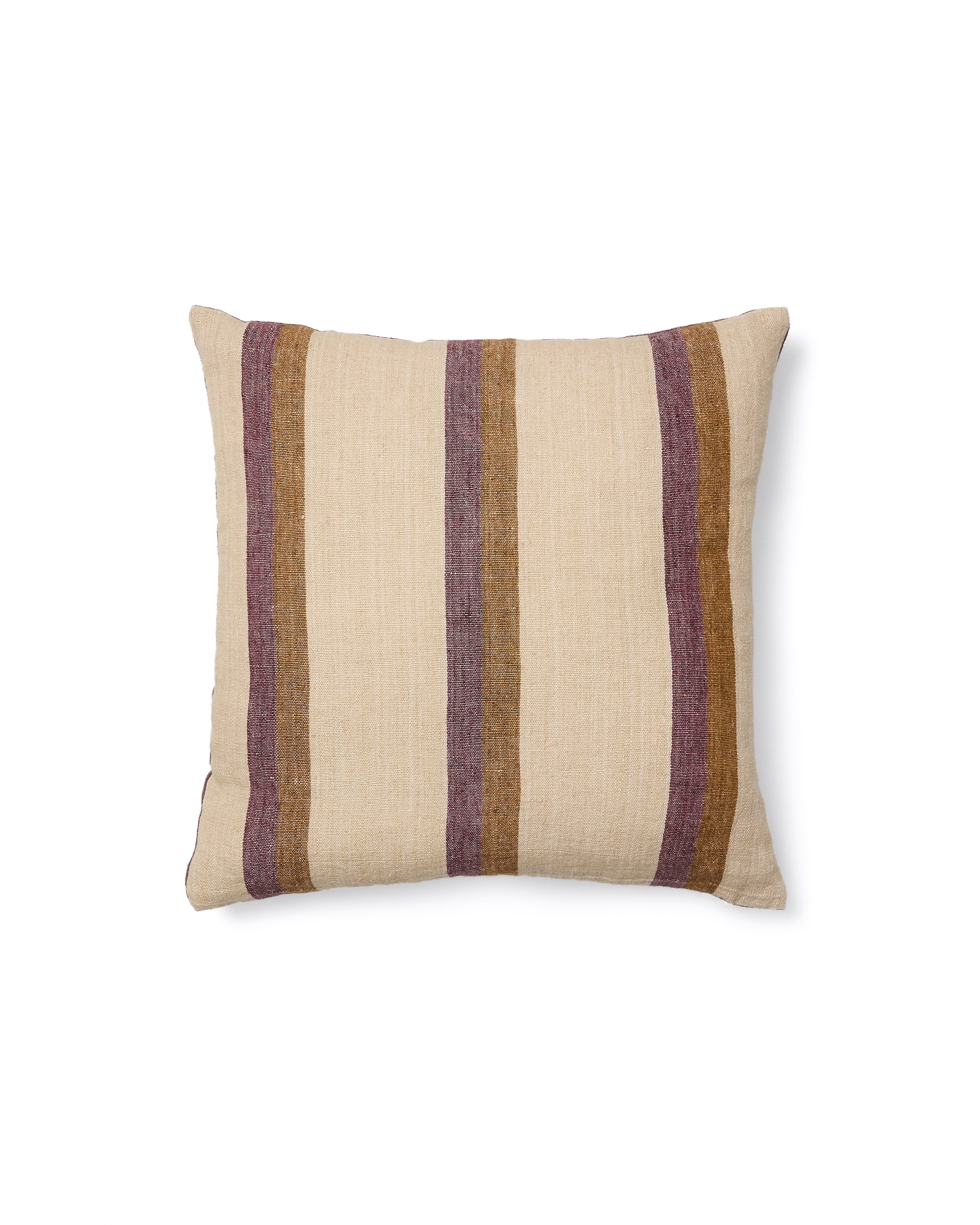 Arven multicoloured striped 100% linen cushion cover 45 x 45cm