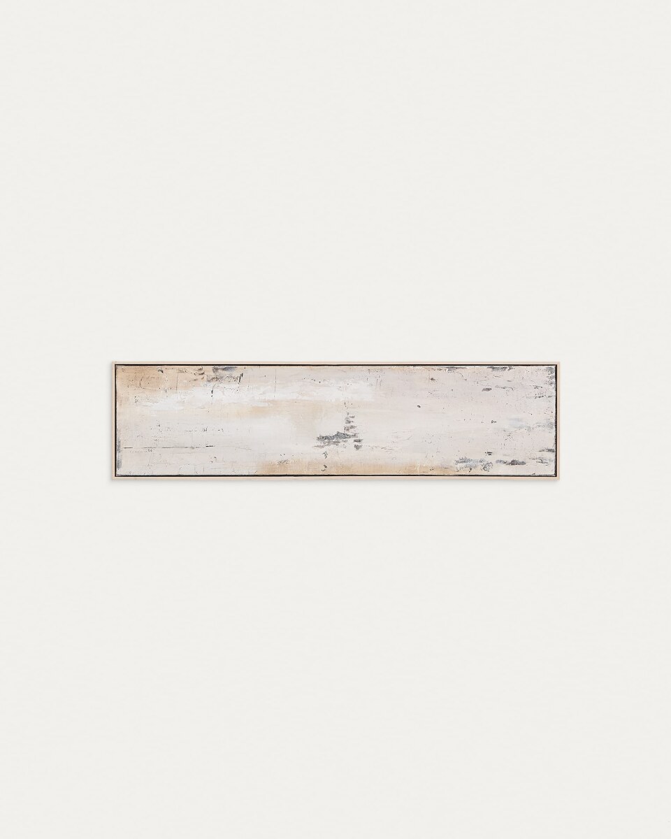 Selnar grey abstract picture. 122 x 32 cm