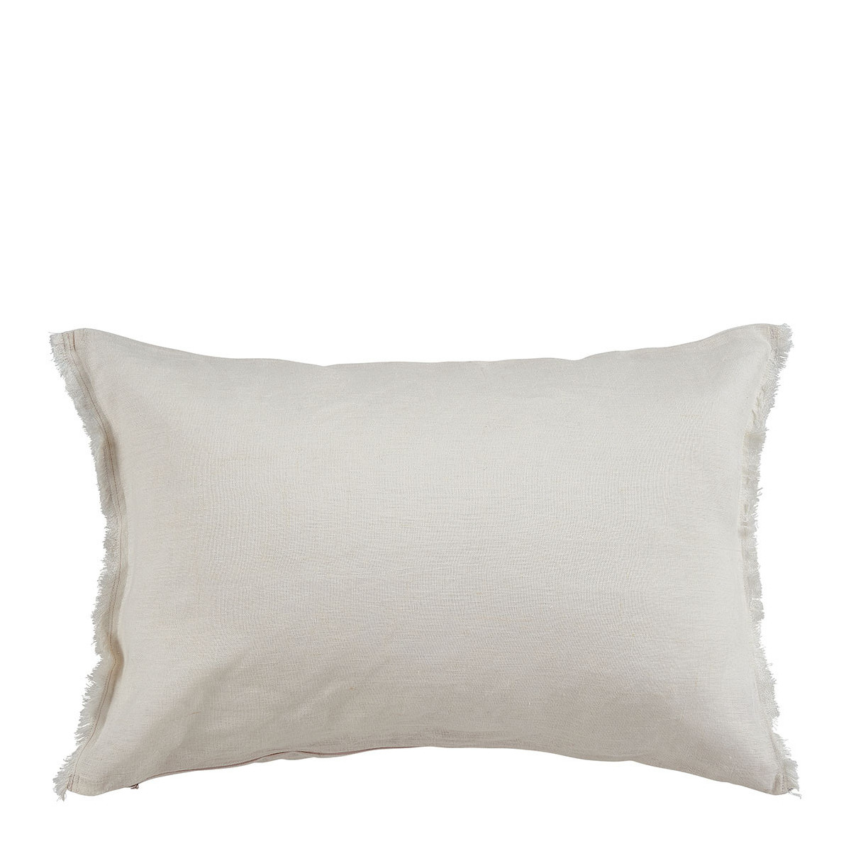 CHLOE Ivory Washed Linen Cushion Cover 60x40