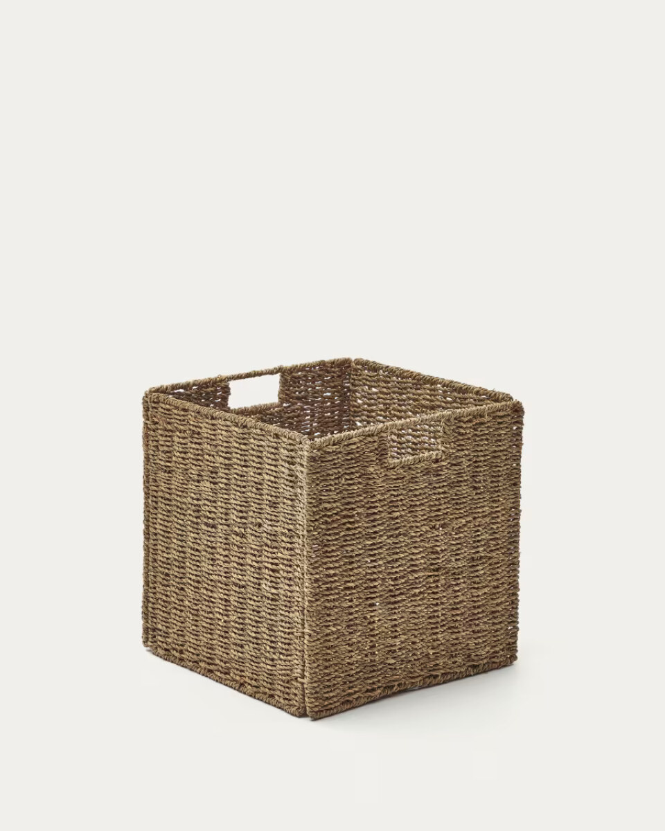 Tossa natural fiber folding box. 32 x 33 cm