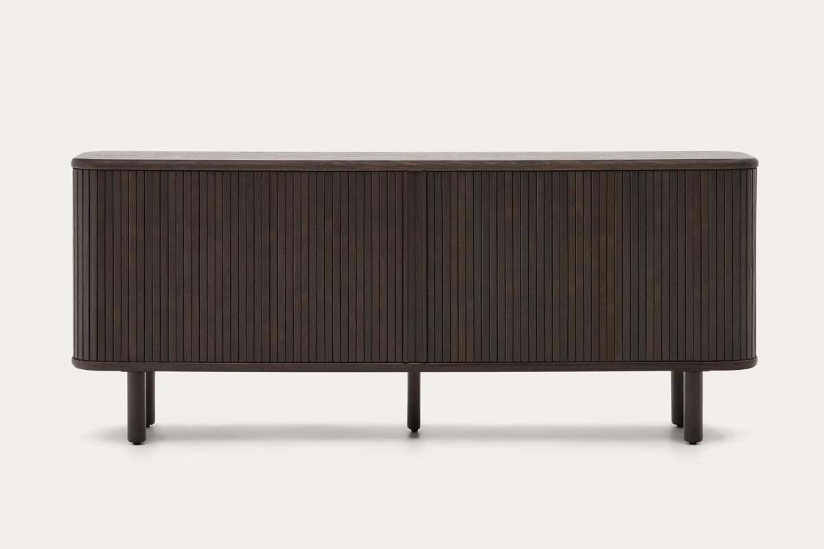 Mailen 2 door sideboard in ash veneer with a dark finish 180 x 75 cm