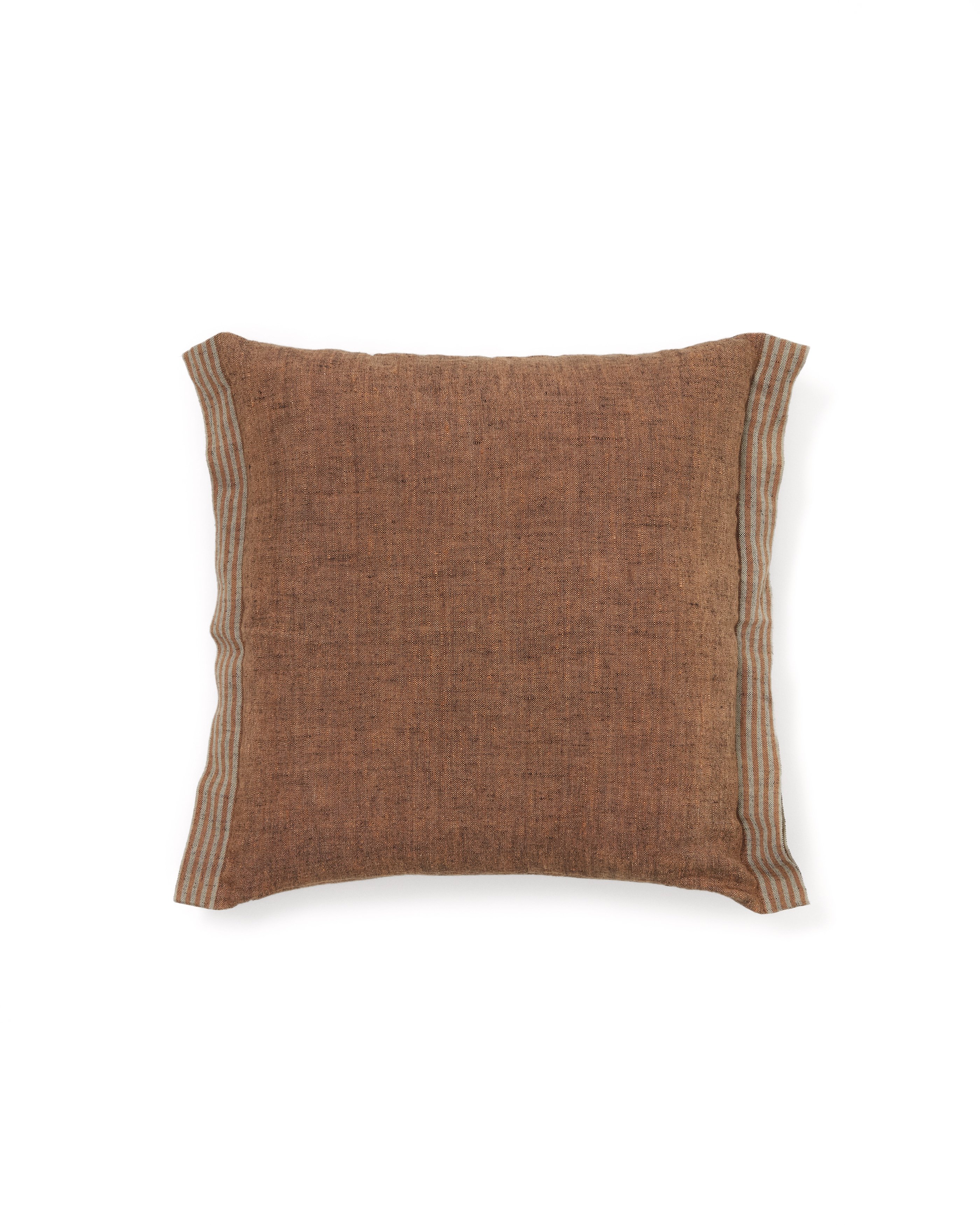 Niven cushion cover 100? % linen with swaddle andorange side stripes 45 x 45 cm