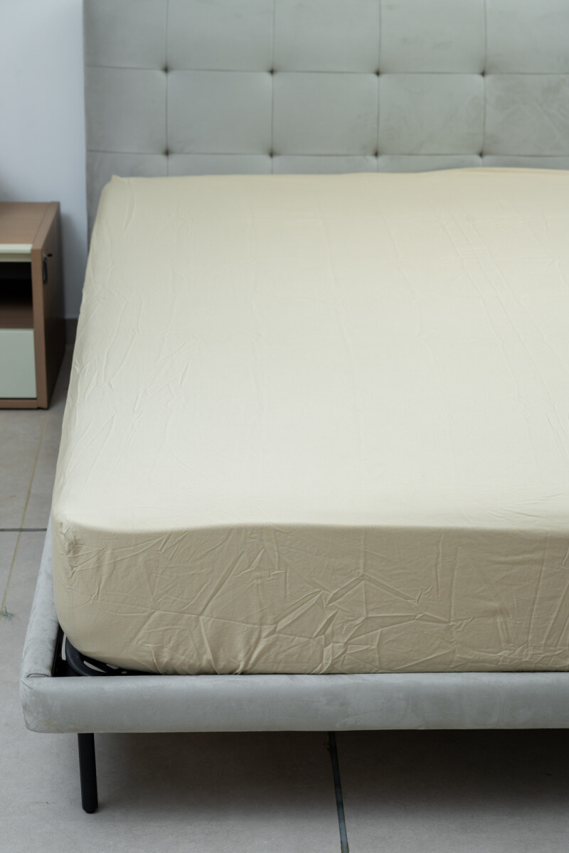 VENEZIA FITTED SHEET LIN COTTON 35X79 INCHES 90X200 CM